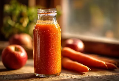 Яблочно-морковный сок из детства: густой, солнечный и без консервантов как в СССР