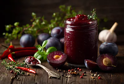 Кетчуп из слив «а-ля ткемали»: универсальный соус за 30 минут