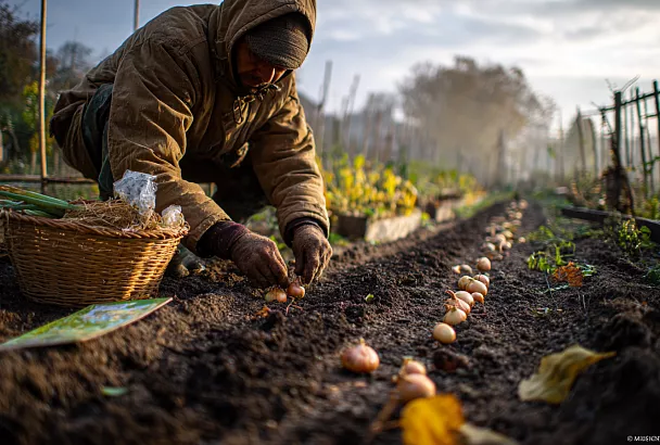 Подзимний посев лука: секреты раннего урожая