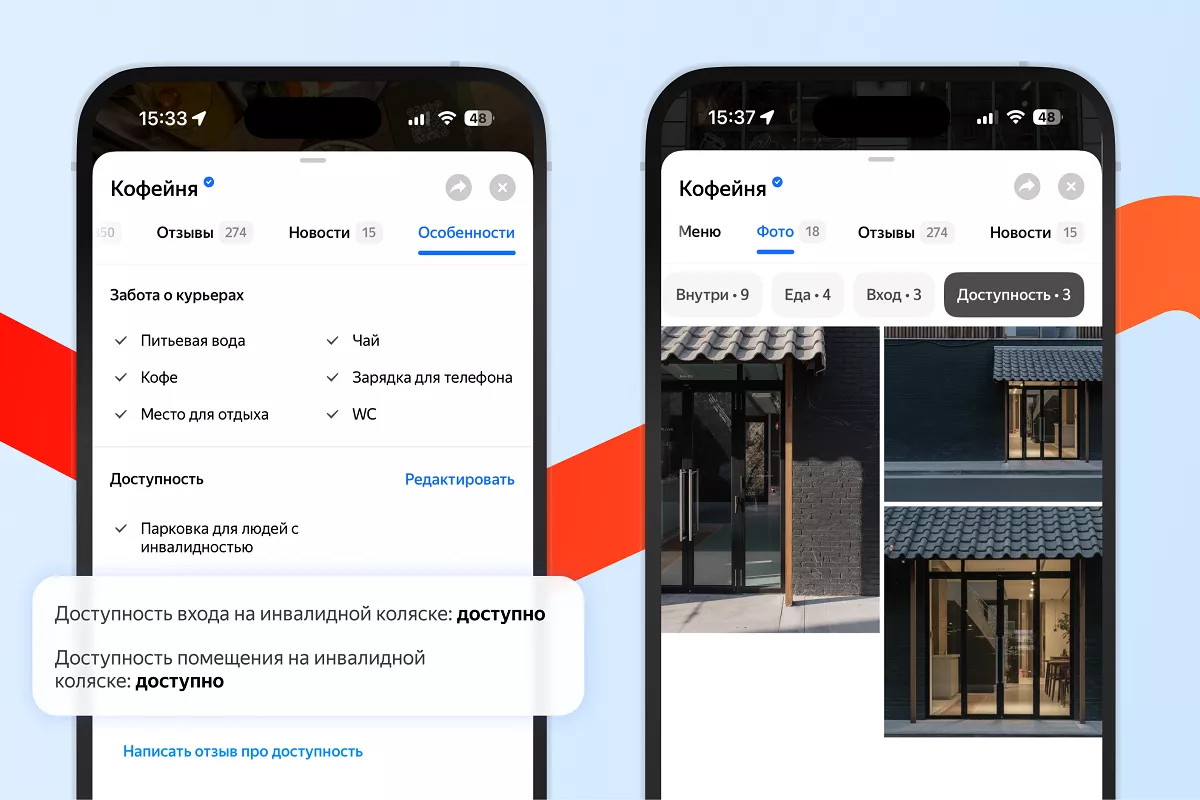  «Яндекс Карты» отметили места Краснодара, доступные людям на инвалидных креслах