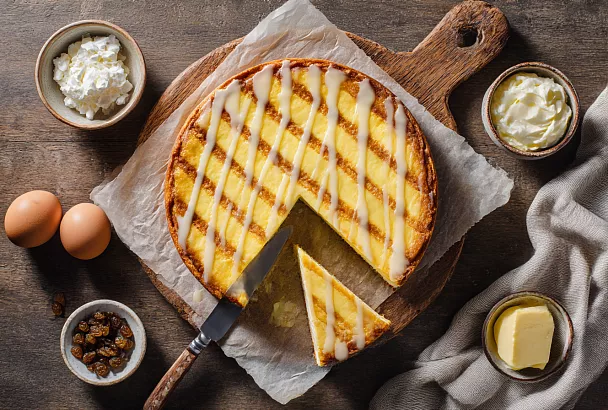 Легендарный краковский сырник с решёткой и нежной творожной начинкой