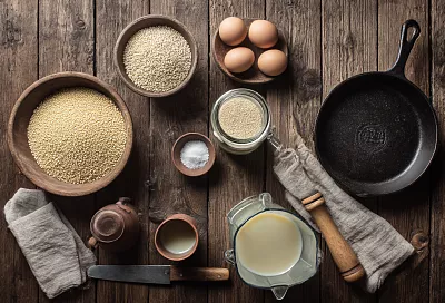 Пшённые блинчики без глютена, сахара и молочки