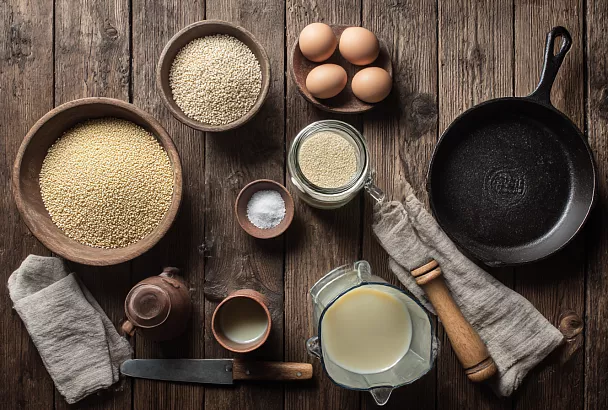 Пшённые блинчики без глютена, сахара и молочки