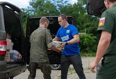 «Молодая гвардия» отправила 100-й отряд волонтеров с гуманитарной миссией на новые территории России