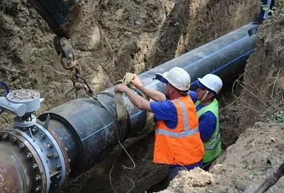 Крупную аварию на магистральном водопроводе устранили в Темрюкском районе