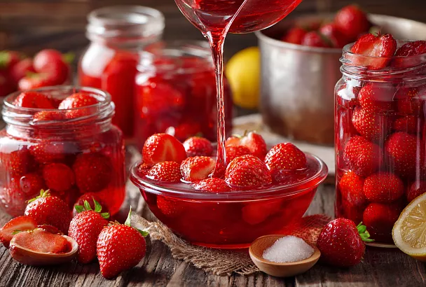 Клубничное варенье без варки ягод: рецепт с сиропом