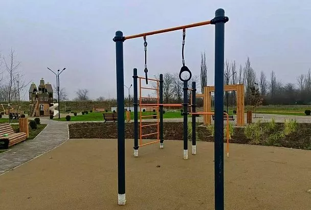 Зеленую зону в Абинском районе благоустроили по нацпроекту