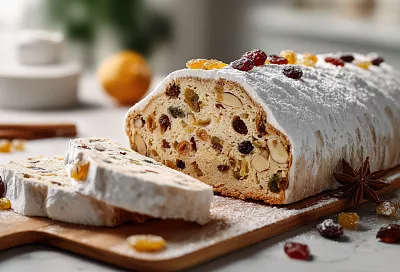 Настоящий дрезденский штоллен: пропитанный ромом, пряный и очень вкусный