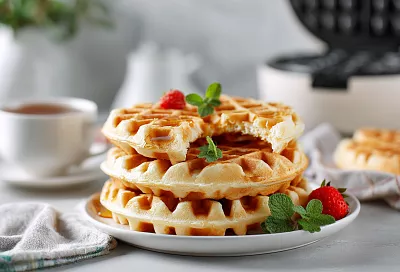 Венские вафли в вафельнице: хрустящие снаружи, воздушные за 20 минут