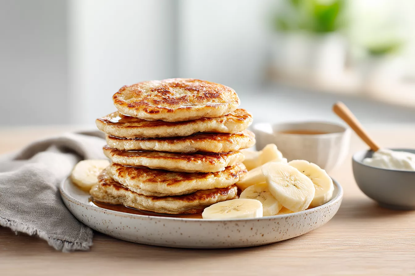 Оладьи на бананах без сахара: бананы дают натуральную сладость, а тесто получается пышным и воздушным