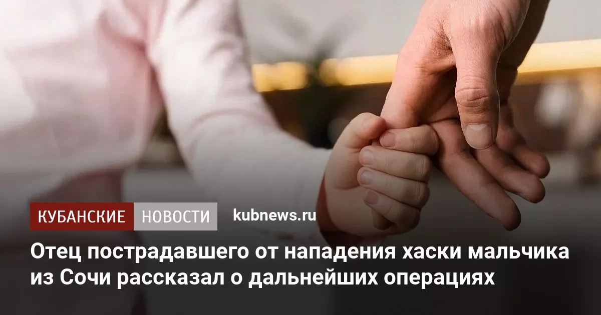 Отец пострадавшего от нападения хаски мальчика из Сочи рассказал о дальнейших операциях