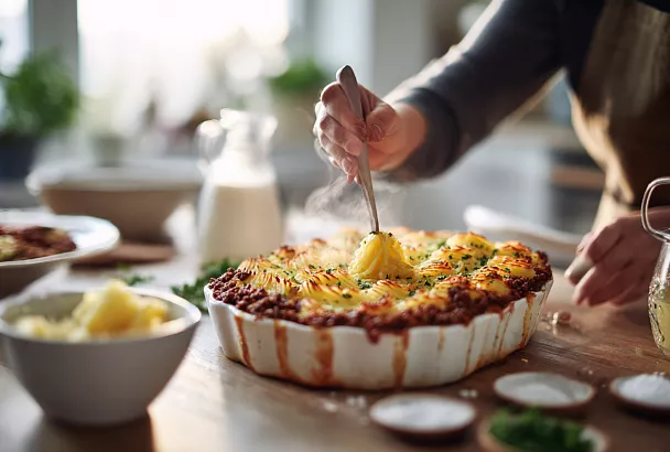 Картофельная запеканка с фаршем и овощами — рецепт для всей семьи