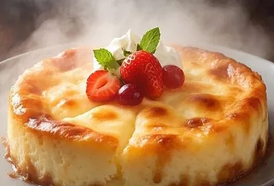 Творожное наслаждение, которое «дрожит» и «дышит» на тарелке. Готовится без муки и масла, получается нежнее запеканки, вкуснее сырников 