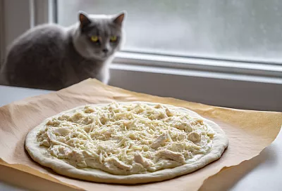 Пицца-жульен на тонком тесте — сытный ужин за 40 минут