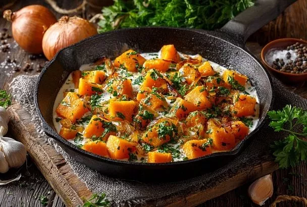 Нежная тыква в сливочном соусе: простой рецепт, который полюбят даже скептики