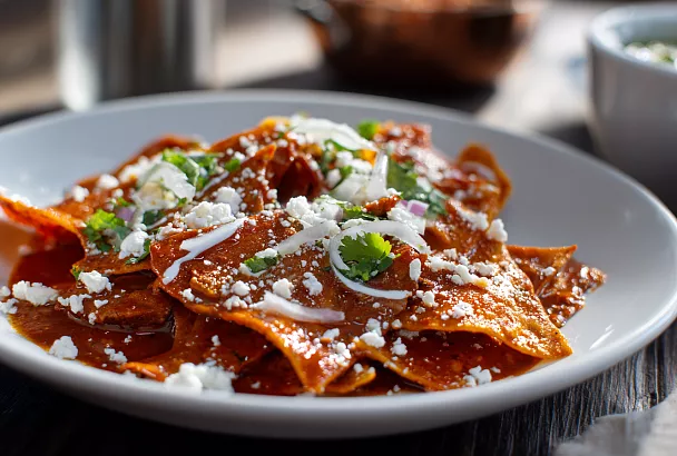 Чилакилес рохос по-домашнему: быстро, сытно и очень мексикански