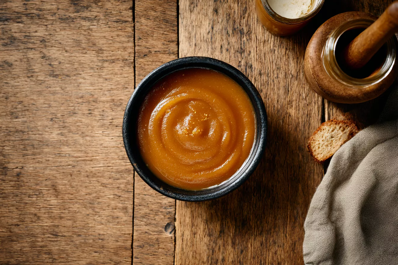 Яблочное «масло» с миндалём без сахара и молочных продуктов