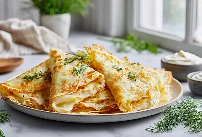 Рыбные блины — нежные, кружевные, сочнее, чем в ресторане, и с ароматом, от которого слюнки текут