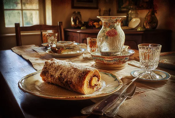 Медовый рулет с черносливом и орехами: пошаговый рецепт с граммовками