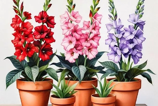 Как вырастить элегантные гладиолусы в горшках: 7 простых шагов к красоте