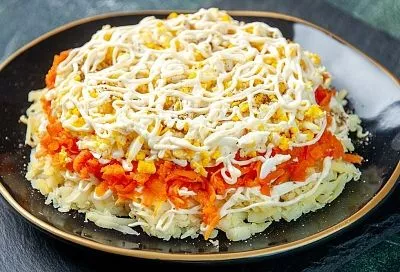 Салат с копченой курицей и фасолью за 30 минут - все сыты счастливы 