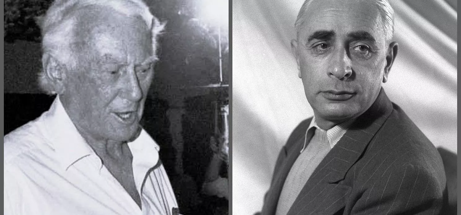 Биньямин Гибли, глава разведки АМАН и Пинхас Лавон, министр обороны Израиля.