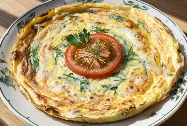 Нежный омлет на молоке в пакете: быстрый завтрак за 10 минут, нежный и диетический