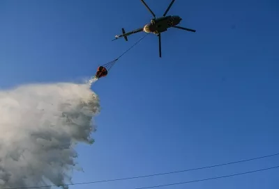 Авиация МЧС России привлечена к тушению лесного пожара в Геленджике 