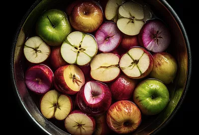 Яблочная заготовка без варки: кусочки остаются упругими, как только с дерева