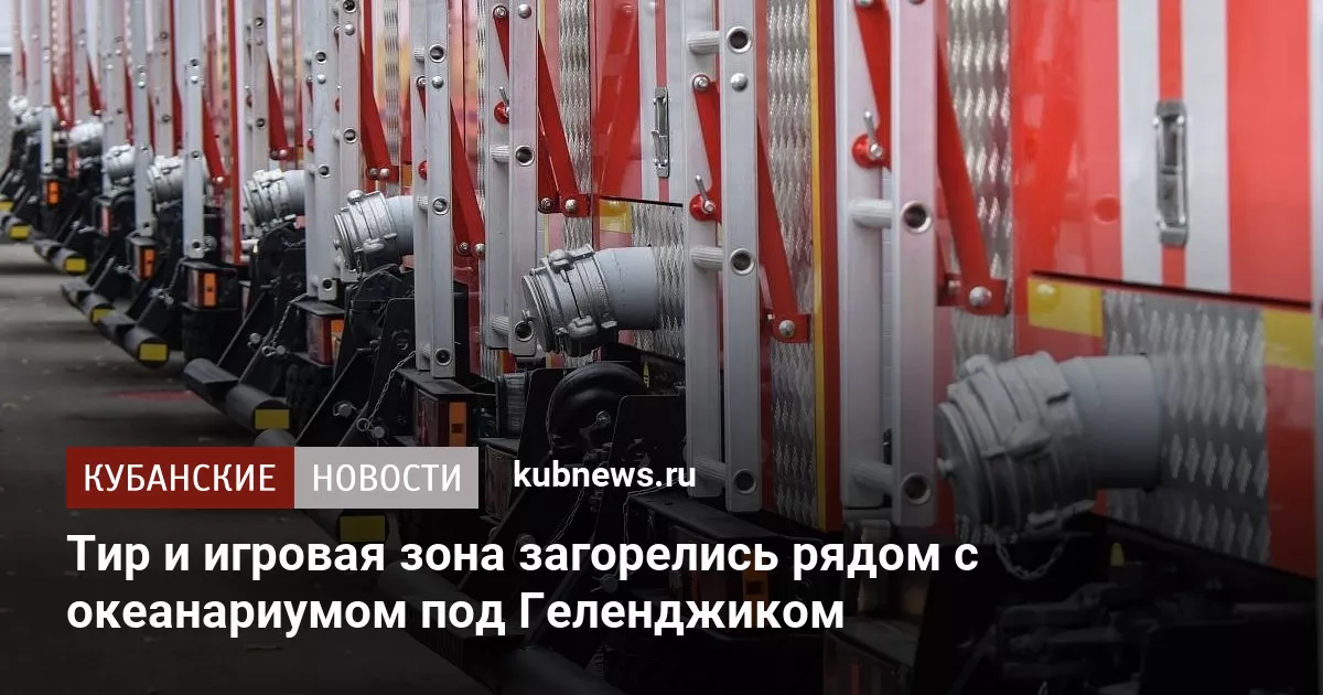 Тир и игровая зона загорелись рядом с океанариумом под Геленджиком