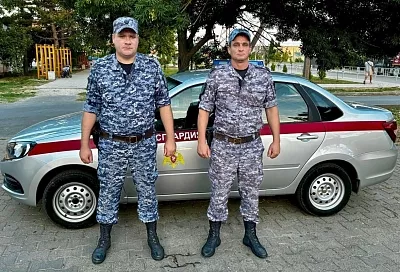 Росгвардейцы потушили загоревшийся автомобиль на Кубани