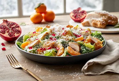 Мандарины под снегом: праздничный салат, который смотрится эффектно и съедается первым