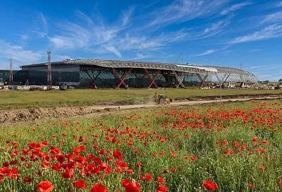Готовность нового терминала аэропорта Краснодара достигла 54%