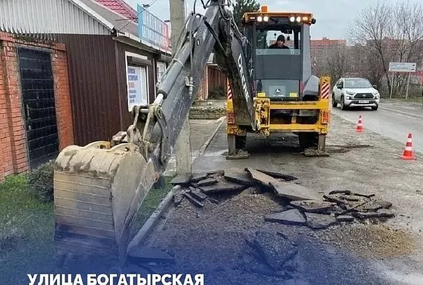 В краснодарском районе Новознаменском приступили к ремонту двух улиц
