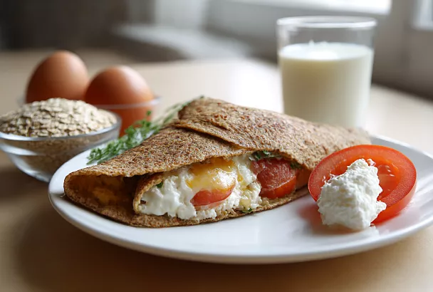 Добавляю ложку творога в овсяноблин — и он становится таким нежным, что можно есть губами!