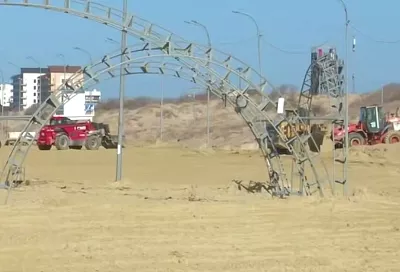 Завезли новый песок. В анапском Витязево восстановили тестовый участок пляжа длиной в 1 км 