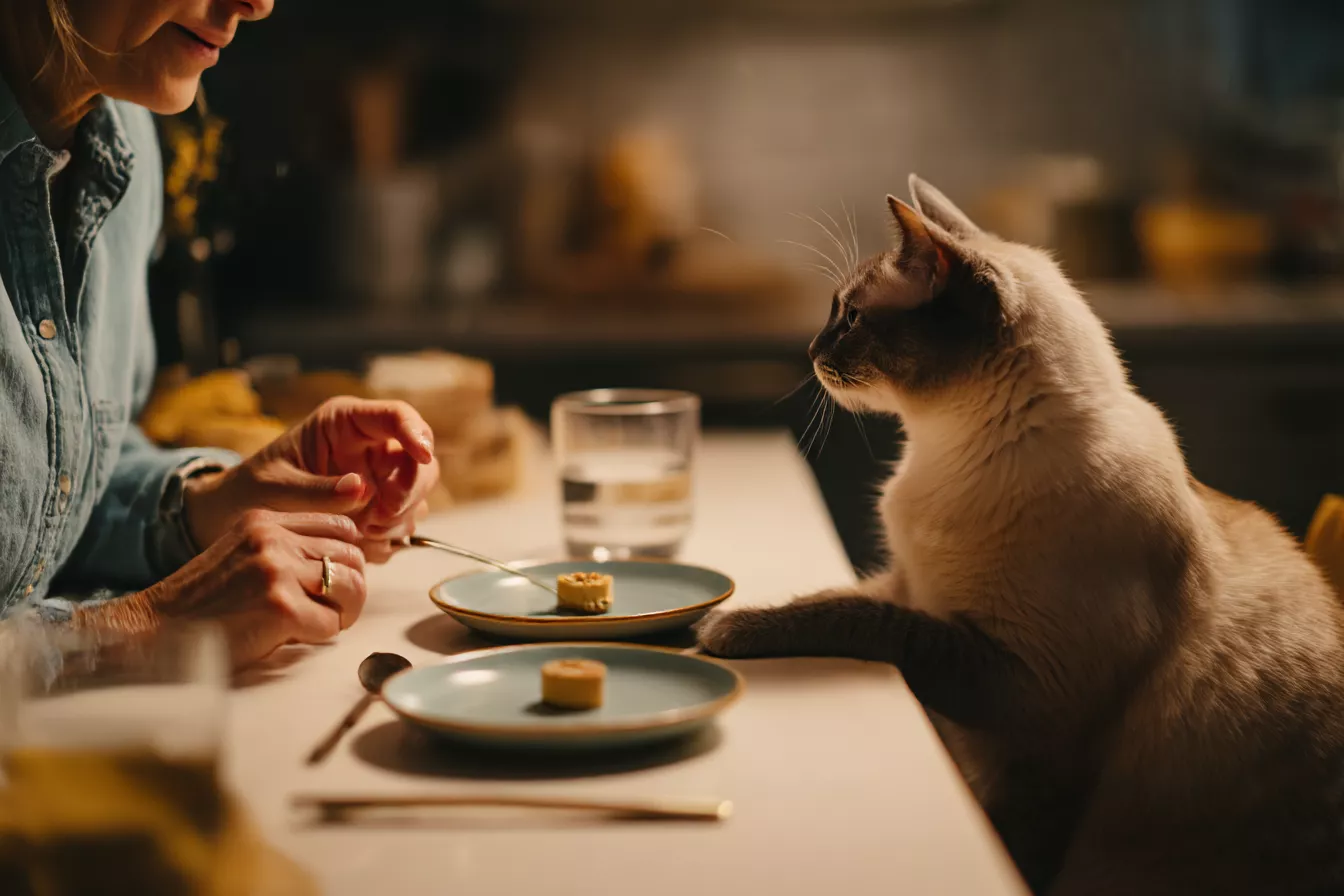 Продукты с человеческого стола, которые продлевают жизнь кошкам
