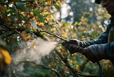 Осенняя обработка сада: когда и чем разбудить здоровье коры и листвы