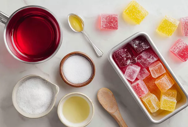 Жевательный мармелад из сока: домашние желатинки за 1 час из 3 ингредиентов