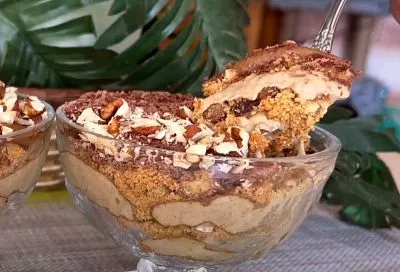 Торт-десерт «Постный тирамису» за 15 минут (без варки и выпечки): без молока, яиц и масла, но он великолепен!