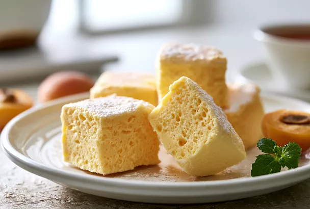 Беру абрикосы и желатин — готовлю воздушный ягодный десерт, который на вкус как маршмеллоу