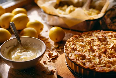 Французский "невидимый" яблочный пирог: нежный и проще, чем шарлотка