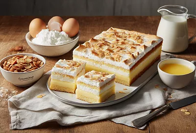 «Самый лучший торт в мире»: нежный крем, хрустящая меренга и миндальные «горы»