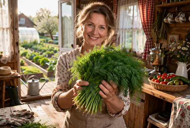 Укроп собираем уже через 3-5 дней после посадки: пышная и очень вкусная зелень уже на столе с вашей дачи
