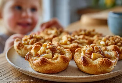 Печенье «Яблочные корзиночки»: нежное песочное тесто и сочная яблочная начинка