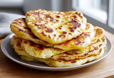 Картофельно-сырные лепёшки — мягкие, сливочные и очень вкусные на каждый день