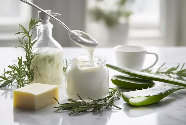 Домашний шампунь с розмарином и алоэ: кремовый, мягкий и отлично пенится