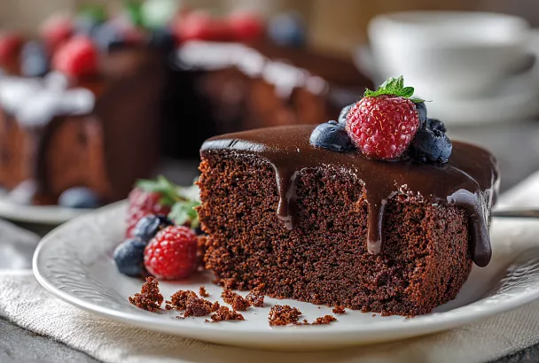 Постный шоколадный манник: три стакана — и десерт готов