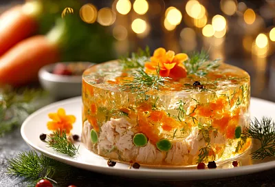 Самый быстрый и самый прозрачный куриный холодец — всегда застывает и выглядит празднично