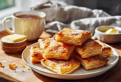 Простое и быстрое печенье из слоёного теста: уютный рецепт для домашнего чаепития